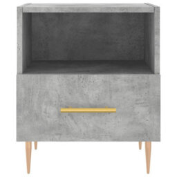 Berkfield Modern Bedside Cabinets 2 Pcs Concrete Grey 40X35X47.5 Cm Engineered Wood - thumbnail 6