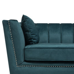 Beliani Sofa 2 Seater Gaula Velvet Teal - thumbnail 7