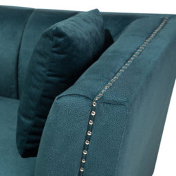 Beliani Sofa 2 Seater Gaula Velvet Teal - thumbnail 8