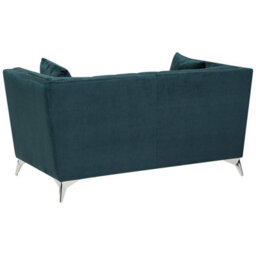 Beliani Sofa 2 Seater Gaula Velvet Teal - thumbnail 6