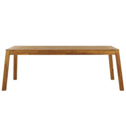 Beliani Garden Dining Table Livorno 210 Cm 90 Cm Acacia Wood Brown - thumbnail 4