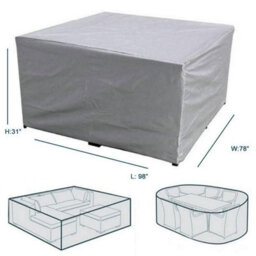 Waterproof 210D Garden Furniture Cover For Outdoor Dining Table And Chairs, 250 X 200 80 Cm - thumbnail 2