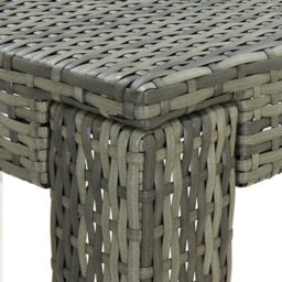 Vidaxl Garden Bar Table Grey 100X60.5X110.5 Cm Poly Rattan - thumbnail 5