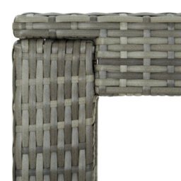 Vidaxl Garden Bar Table Grey 100X60.5X110.5 Cm Poly Rattan - thumbnail 4