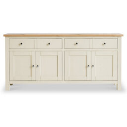Farro Cream Extra Large Sideboard Cabinet Fully Assembled - By Roseland Furniture - thumbnail 3