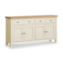 Farro Cream Extra Large Sideboard Cabinet Fully Assembled - By Roseland Furniture