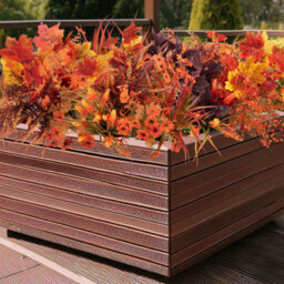 Amorly 24 Bunches Artificial Fall Flowers Faux Fake Orchid Autumn Plants Flowers For Outdoors Thanksgiving Autumn Decor Decorations - thumbnail 2