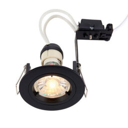Luminosa Lighting Luminosa Cast Recessed Downlight Round Matt Black 70mm Cut-Out Dimmable - thumbnail 2