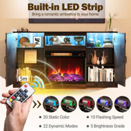 "Costway Tv Cabinet For Tvs Up To 68"" 150Cm Media Console Table-Clarks" - thumbnail 6
