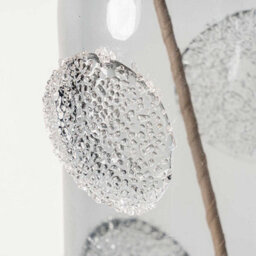 Vanity Living 38.5Cm Smoke Grey Forest Handmade Glass Vase, Tall Decorative Vase For Living Room - thumbnail 2