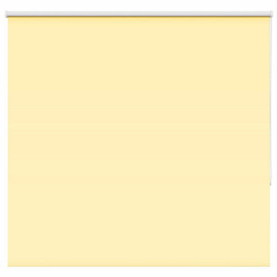 Berkfield Roller Blind Blackout Yellow 145X150 Cm Fabric Width 141.6 Cm Polyester - image 1