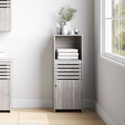 Living And Home Wooden Freestanding Bathroom Cabinet W 350 X D 350 X H 910 mm - image 1