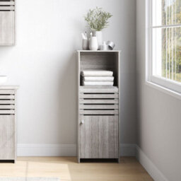Living And Home Wooden Freestanding Bathroom Cabinet W 350 X D 350 X H 910 mm - thumbnail 1