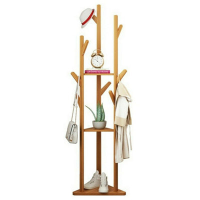 9 Hook Hat Clothes Umbrella Tree Rack Towel - image 1