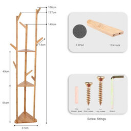 9 Hook Hat Clothes Umbrella Tree Rack Towel - thumbnail 2