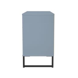 Ancona Matt Denim Blue 6 Drawer Chest (H)678mm (W)1130mm (D)395mm - thumbnail 4