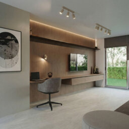 Luminosa Lighting Luminosa Ring Ceiling Spotlight Bar Taupe 6X Gu10 - thumbnail 8