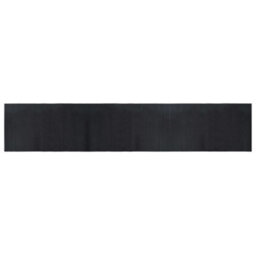 Berkfield Modern Rug Rectangular Black 60X300 Cm Bamboo