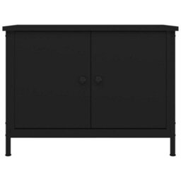 Berkfield Tv Cabinet With Doors Black 60X35X45 Cm Engineered Wood - thumbnail 5