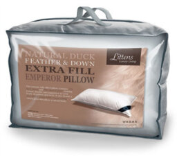 "Littens Extra Fill Emperor Duck Feather & Down, Side Sleeper Pillow 50Cm X 100Cm (20"" X 40"")" - thumbnail 6