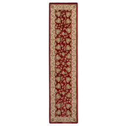 Loomed Gold Red Classical Oriental Floral Area Rug 280Cm X 380Cm - thumbnail 2