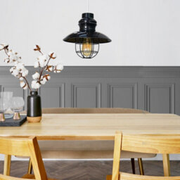 Valuelights Penglai Black Ceiling Pendant Shade And E27 Pear Led 4W Warm White 2700K Bulb - thumbnail 3