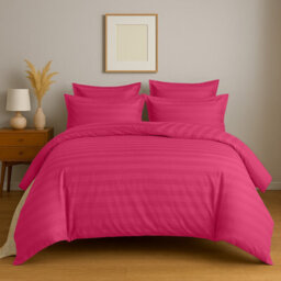 Aspire Homeware Pink Duvet Cover Set, Reversible Modern Bedding Set, Single (L)200Cm X (W)135Cm - thumbnail 1