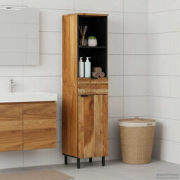 Vidaxl Bathroom Sink Cabinet Solid Acacia Wood 38 X 33 X 160 Cm - thumbnail 1