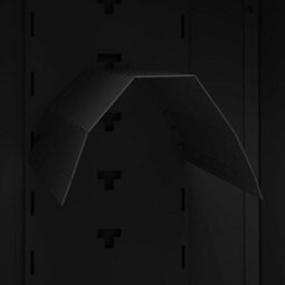 Berkfield Saddle Cabinet Black 53X53X140 Cm Steel - thumbnail 6