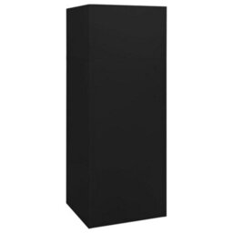 Berkfield Saddle Cabinet Black 53X53X140 Cm Steel - thumbnail 4