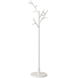 Yqjjgl Solid Wood Freestanding Coat Rack With Hooks White Clothes Rail Clothes Rack - thumbnail 2