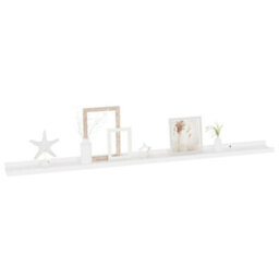Vidaxl Wall Shelves 2 Pcs White 115X9X3 Cm - thumbnail 3