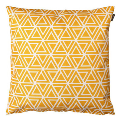 icon Indoor And Outdoor Geometric Pattern Waterproof Filled Cushion Yellow - image 1