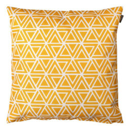 icon Indoor And Outdoor Geometric Pattern Waterproof Filled Cushion Yellow