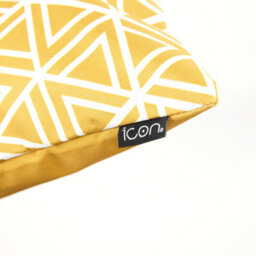 icon Indoor And Outdoor Geometric Pattern Waterproof Filled Cushion Yellow - thumbnail 6