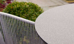 Primrose Living Lifestyle Rope 4 Seater Chairs & Table Grey Garden Furniture Dining Set - thumbnail 2