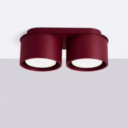Luminosa Lighting Luminosa Modo Surface Mounted Downlight Burgundy 2X Gx53 - thumbnail 2