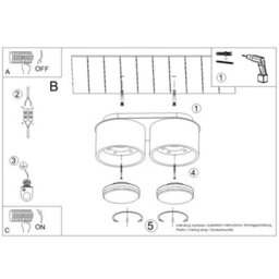 Luminosa Lighting Luminosa Modo Surface Mounted Downlight Burgundy 2X Gx53 - thumbnail 7