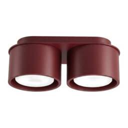 Luminosa Lighting Luminosa Modo Surface Mounted Downlight Burgundy 2X Gx53
