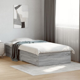 Berkfield Bed Frame With Drawers Without Mattress Grey Sonoma 100X200 Cm - thumbnail 1