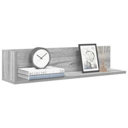 Berkfield Wall Shelves 2 Pcs Grey Sonoma 75X16.5X16.5 Cm Engineered Wood - thumbnail 1