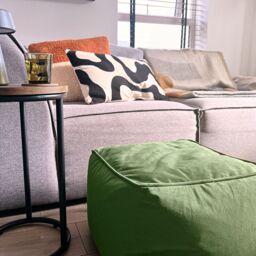 Core Cube Olive Velvet Bean Bag Cube - thumbnail 4