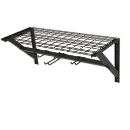 GoodHome Rand Black Garage Storage Rack With Hooks (H)412mm (W)968mm (D)400mm - thumbnail 1