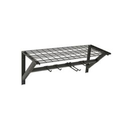 GoodHome Rand Black Garage Storage Rack With Hooks (H)412mm (W)968mm (D)400mm - thumbnail 2