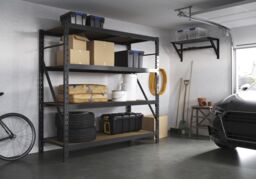 GoodHome Rand Black Garage Storage Rack With Hooks (H)412mm (W)968mm (D)400mm - thumbnail 9