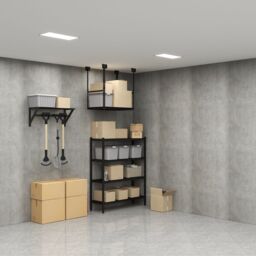 GoodHome Rand Black Garage Storage Rack With Hooks (H)412mm (W)968mm (D)400mm - thumbnail 6