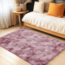 Aspire Homeware Non-Slip Tie Dye Pink Shaggy Rug Soft Fluffy Doormat, (L)80Cm X (W)50Cm - thumbnail 6