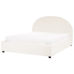 Beliani Ottoman Bed Boucle Vaucluse 160 X 200 Cm (Eu King Size) Off-White - thumbnail 5
