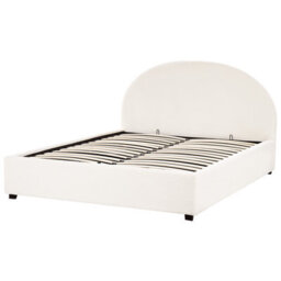 Beliani Ottoman Bed Boucle Vaucluse 160 X 200 Cm (Eu King Size) Off-White - thumbnail 6