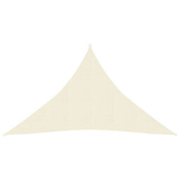 Berkfield Sunshade Sail 160 G/m2 Cream 4X4X5.8 M Hdpe - thumbnail 1